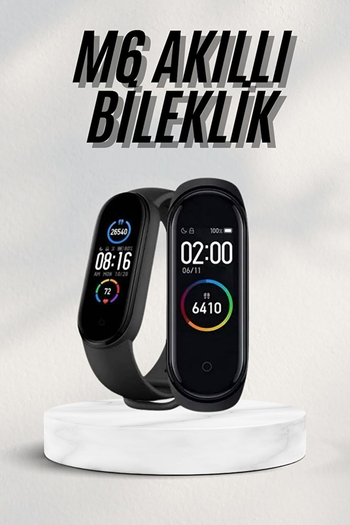 Akıllı Bileklik Android ve İOS Uyumlu Bildirim ve Çağrı Görme Spor Takibi