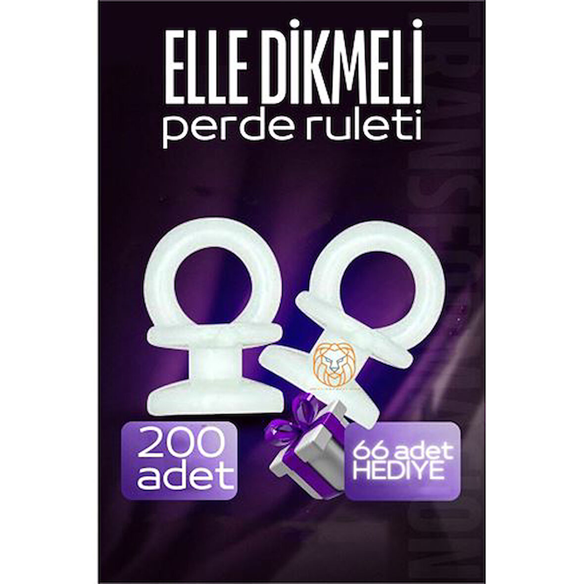 HSNET Elle Dikmeli Perde Düğmesi Perde Ruleti 266 ADET