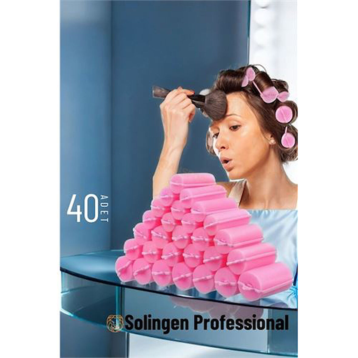 HSNET Süngerli Gece Bigudisi 3 cm 40 Adet Solingen Professional