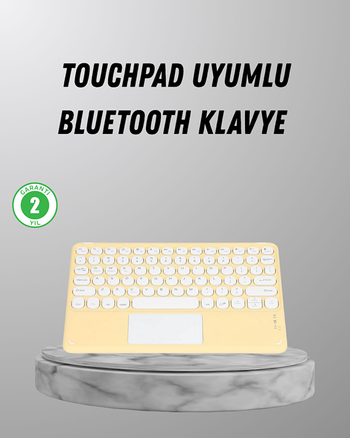 Bluetooth Klavye – Kablosuz Sessiz Tuşlu Android iOS Windows Uyumlu Kompakt Taş?