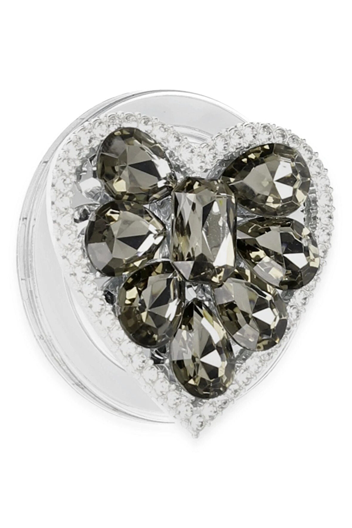 Kickstand Taşlı Magsafe Stand - Siyah-(5796)