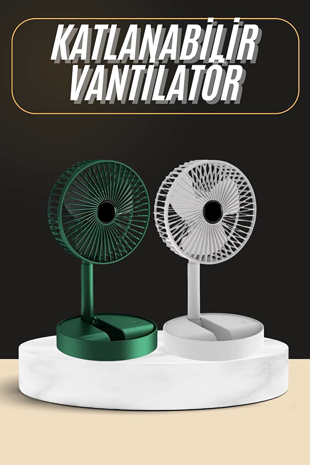 Katlanabilir Usb Şarjlı Masaüstü Soğutucu Mini Fan Telefon Tutucu