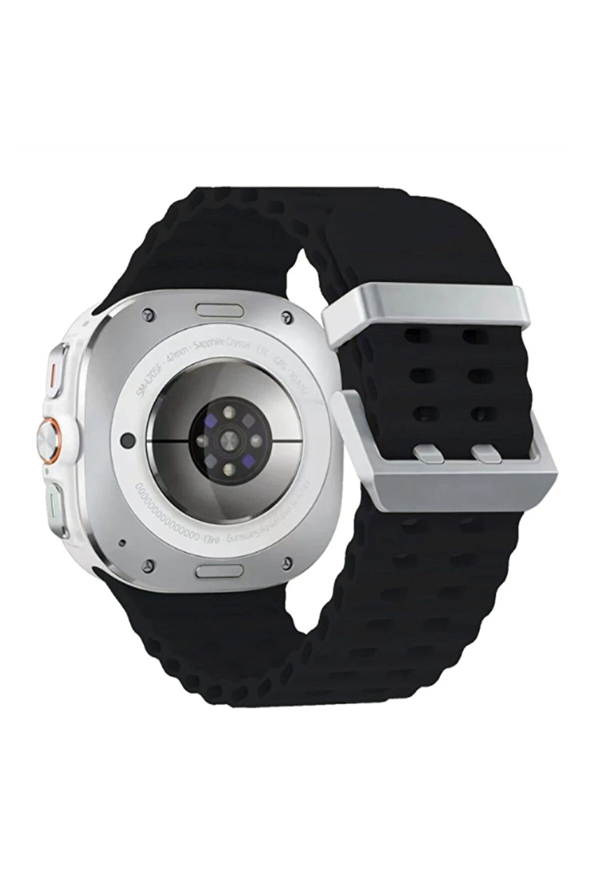 Watch 7 Ultra KR417 Rug Silikon Kordon - Siyah-(5796)