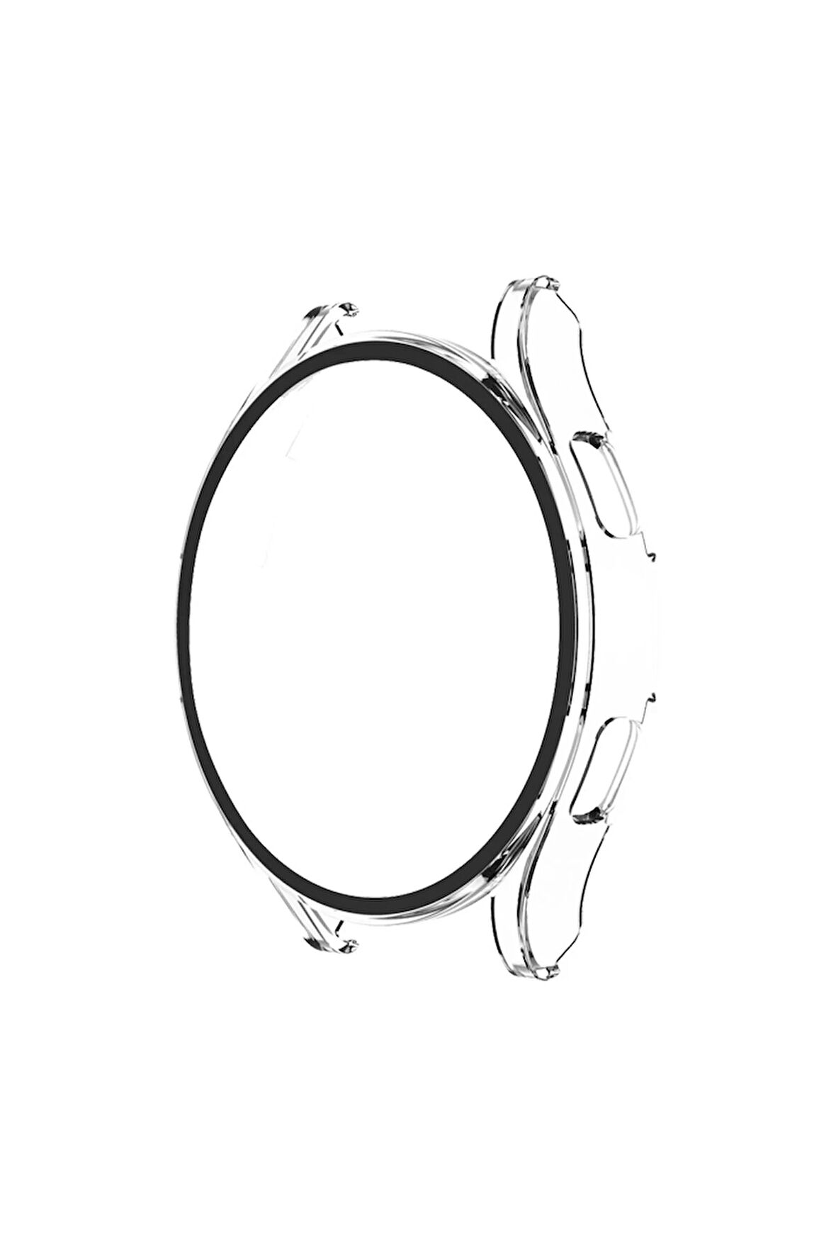 Watch 5 Pro 45mm Wall Camlı Kasa Ekran Koruyucu - Şeffaf-(5796)