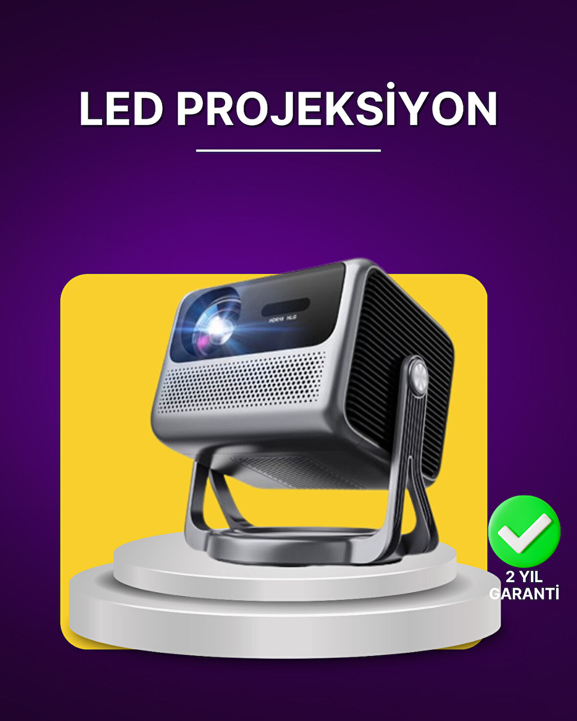 Smart Projector Android TV Ev Sinema Projeksiyonu