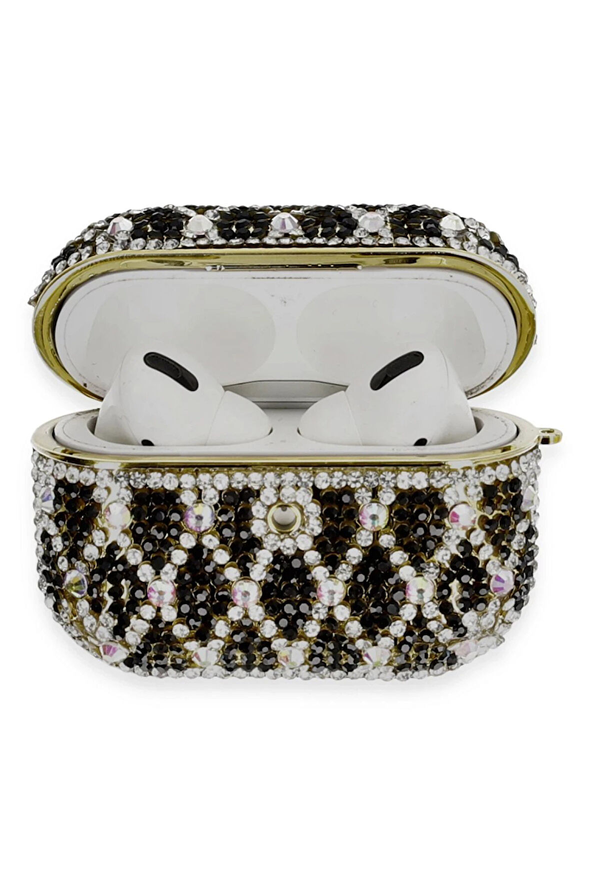 Airpods Pro 2 (2.nesil) Klor Taşlı Kılıf - Desen 3-(5796)