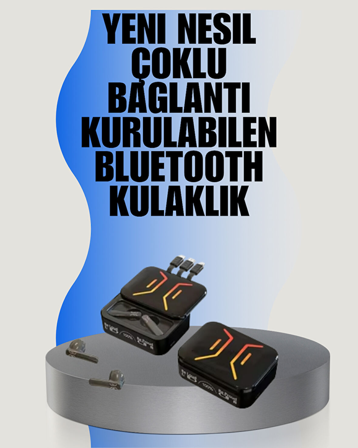 ABS Malzeme Bluetooth Kulaklık – 20 Gün Standby Süresi