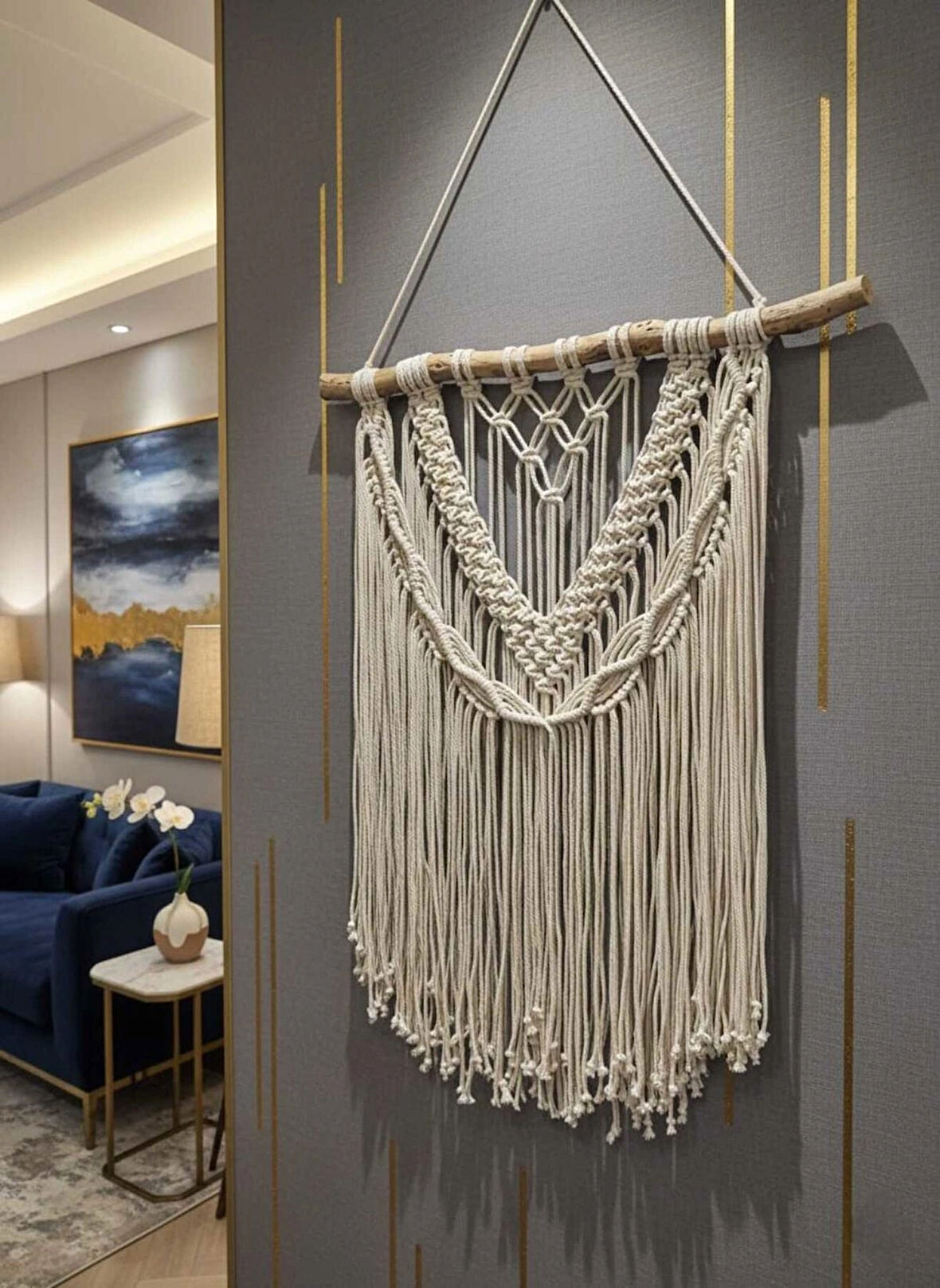 Makrome Duvar Süsü