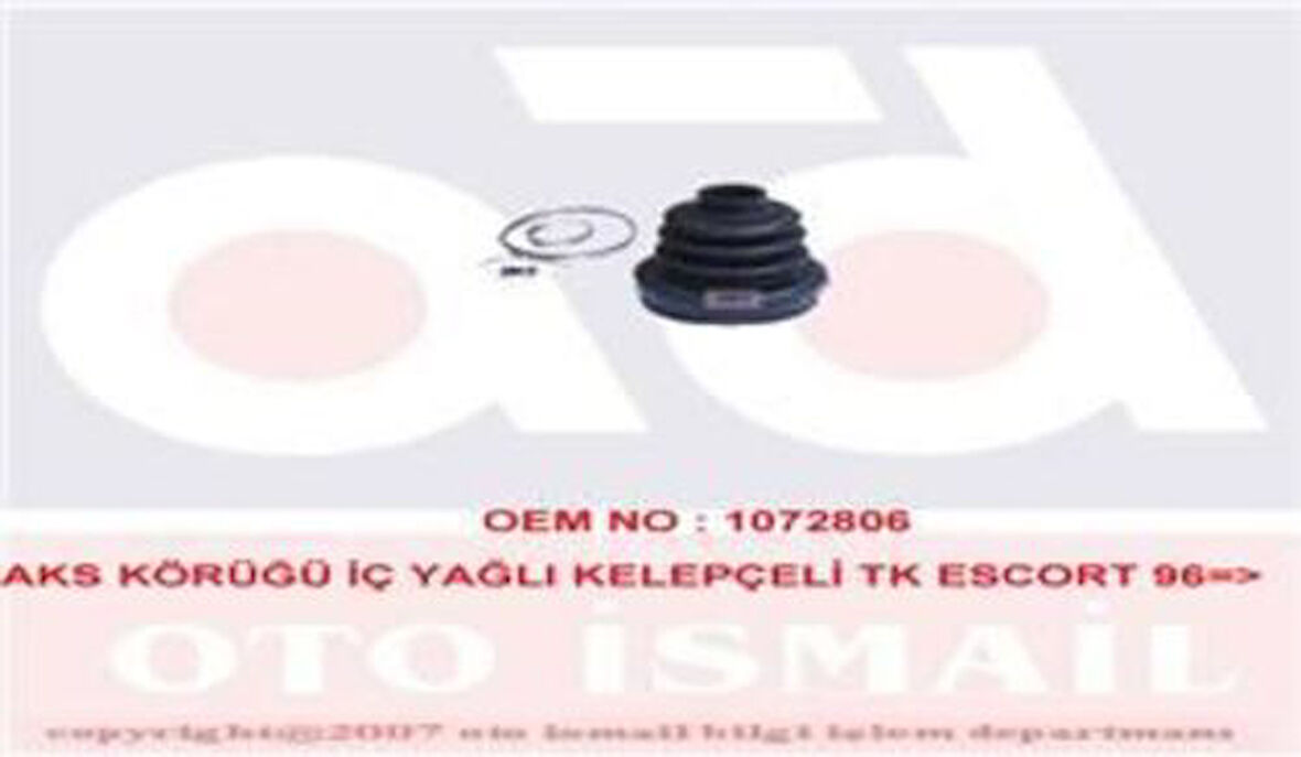 MKS 347 Aks Körüğü İç Escort 1.8 CVH 2.0 DOHC Otosan 90-01 (Yağlı Kelepçelı) 98FX4A084CA