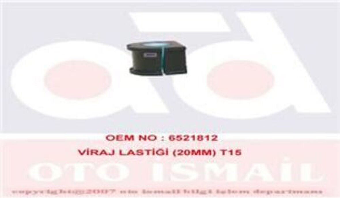 MKS 410 On Viraj Demir Lastiği T12 T15 91-00 Çap 20mm 92VB5484BA