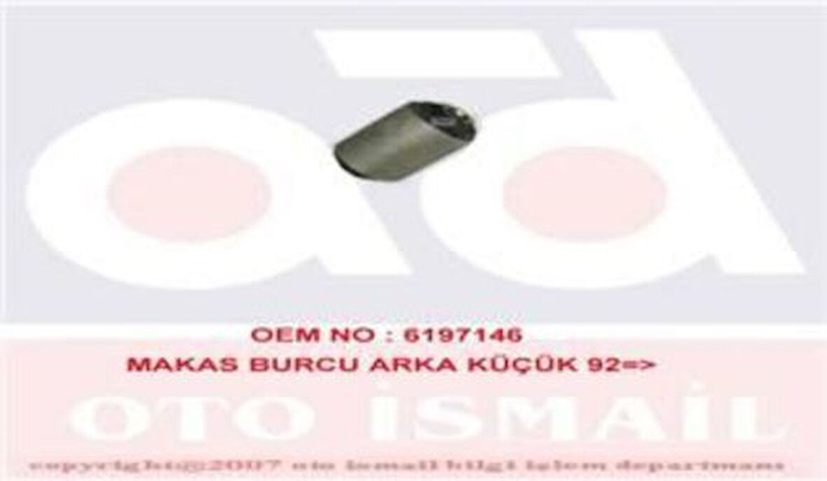 MKS 418 Makas Burcu Arka (Küçük) Transit Em 2.5 85-92 T12 T15 92-00 Ölçü (A50.5x16x82) 92VB5719AA