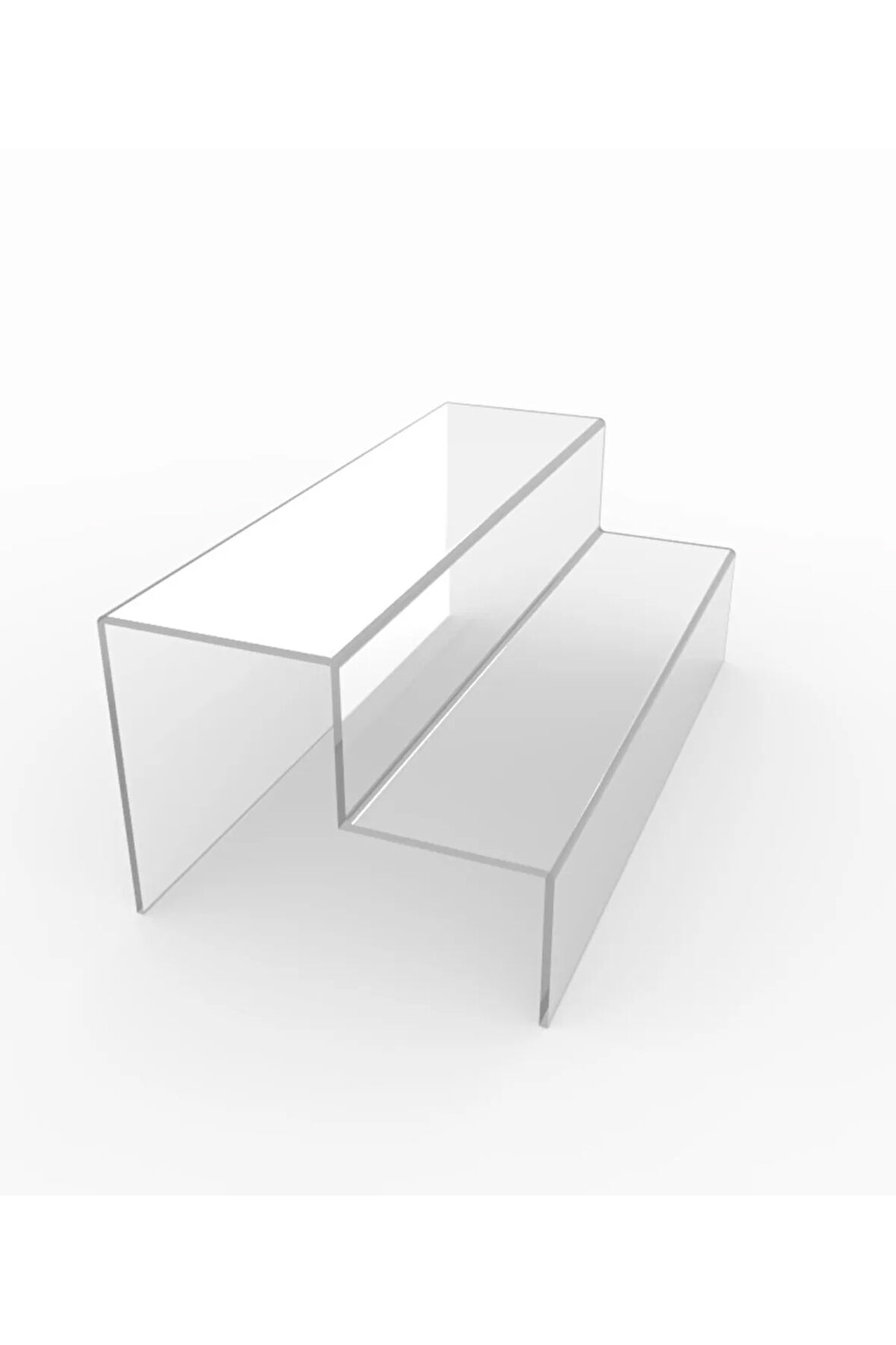 Pleksi Şeffaf Merdiven Sergileme Standı 40 Cm - 1
