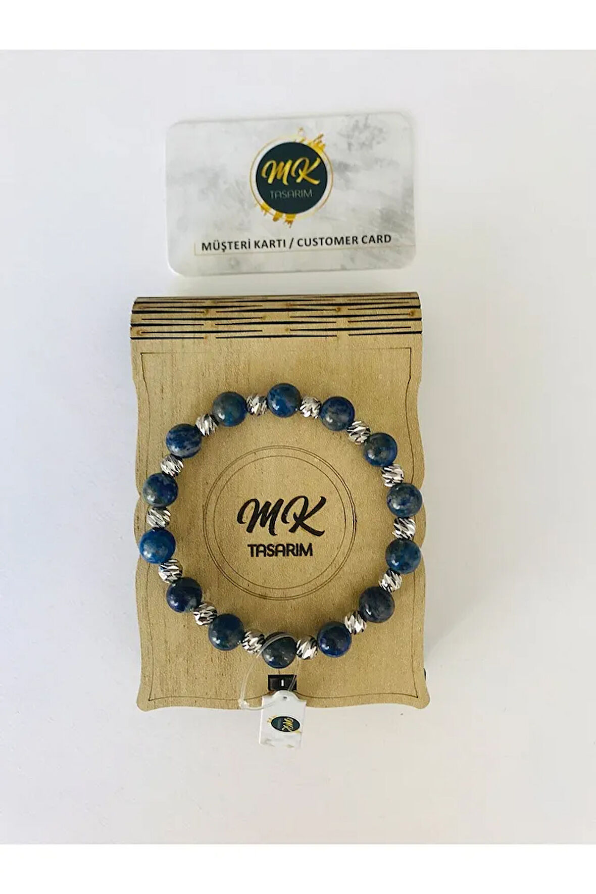 MK TASARIM Gerçek Lapis Lazuli Taşi Bileklik Mkt3005