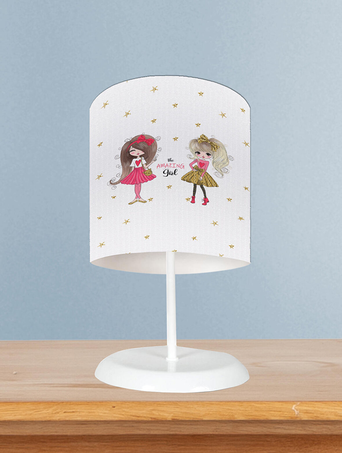 MEKTA HOME BEBEK VE ÇOCUK ODASI The Amazing Girl Desenli Abajur