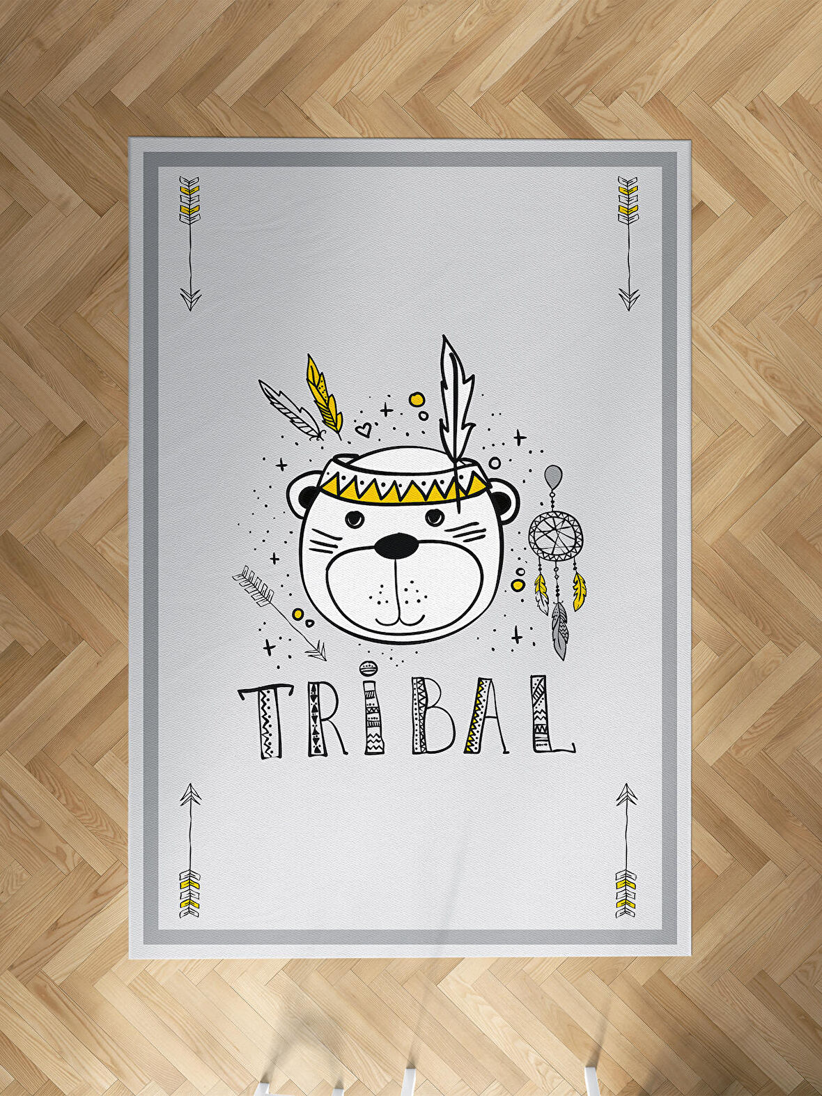 MEKTA HOME BEBEK VE ÇOCUK ODASI Tribal Desenli Halı