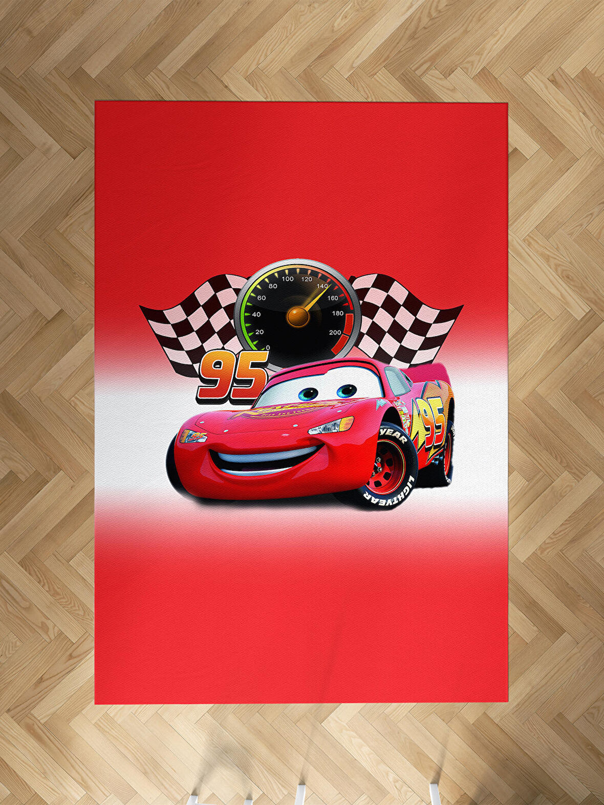 MEKTA HOME BEBEK VE ÇOCUK ODASI McQueen Desenli Halı
