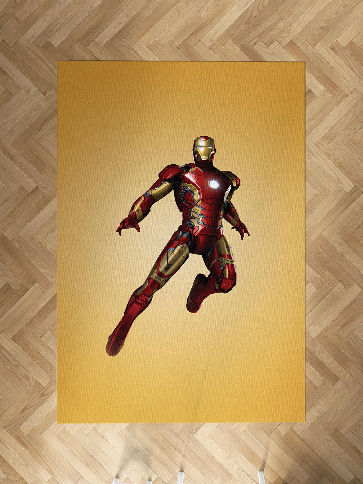MEKTA HOME BEBEK VE ÇOCUK ODASI Iron Man Desenli Halı