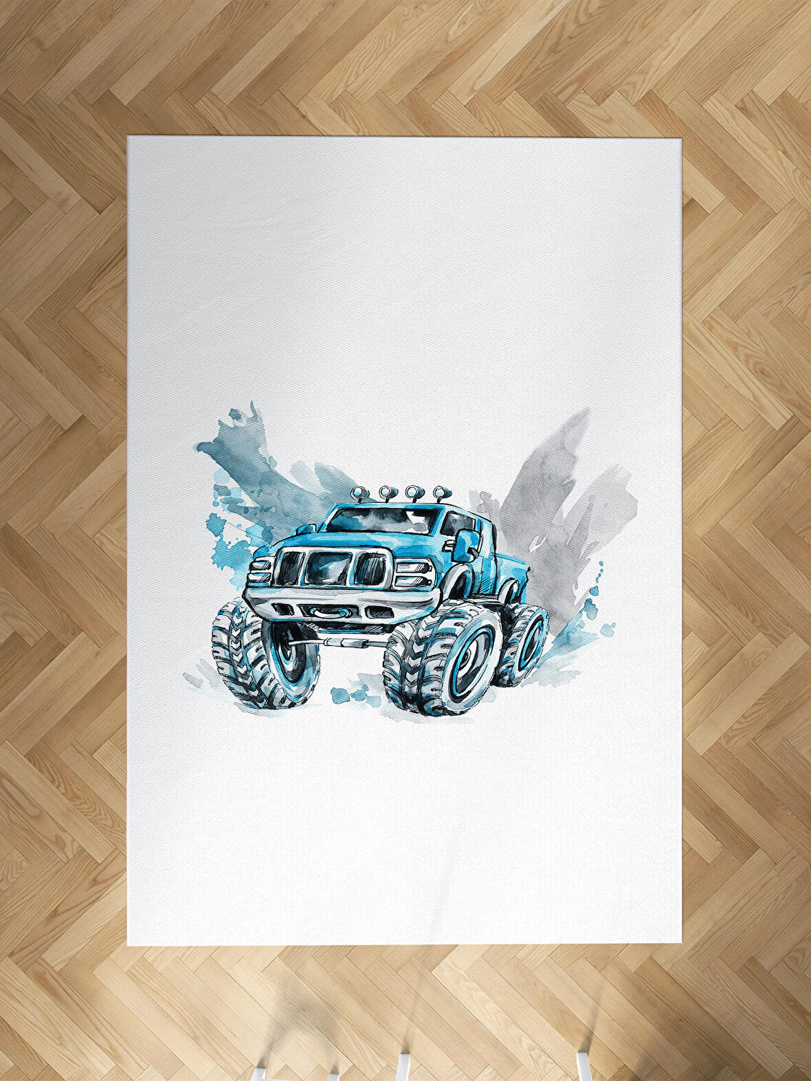 MEKTA HOME BEBEK VE ÇOCUK ODASI Jeep Desenli Halı