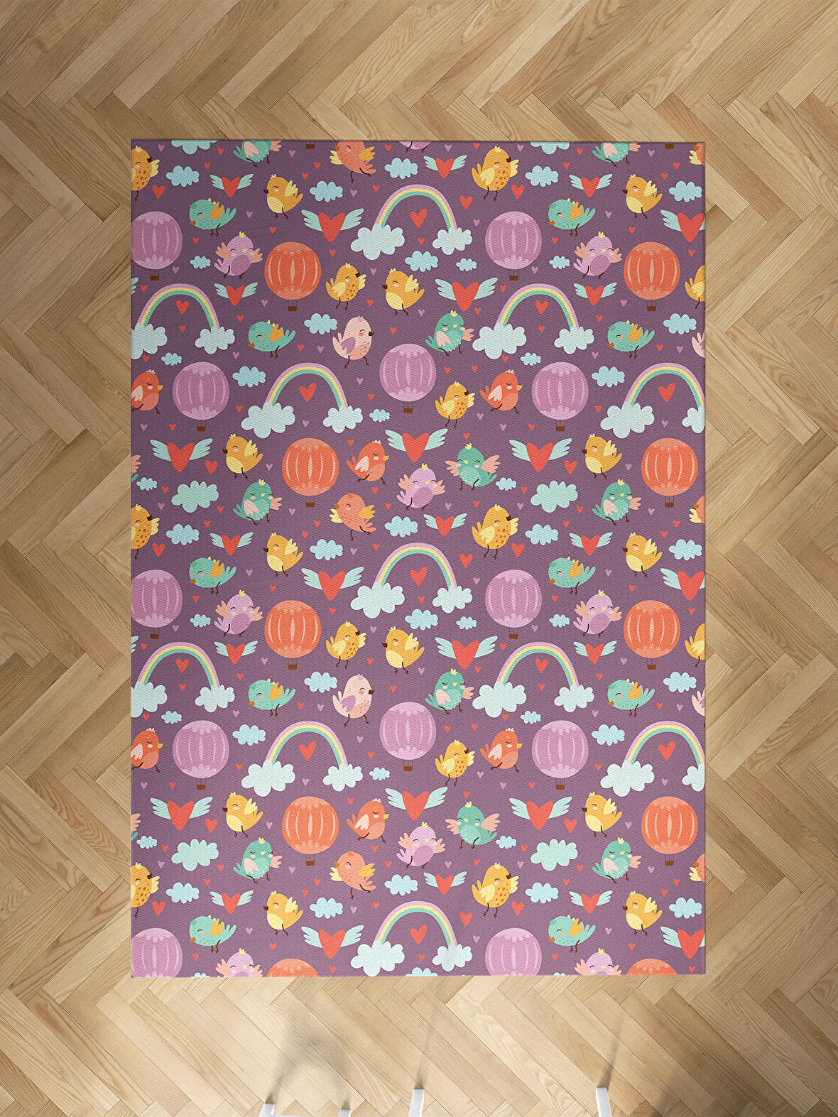 MEKTA HOME BEBEK VE ÇOCUK ODASI Karışık Desenli Halı