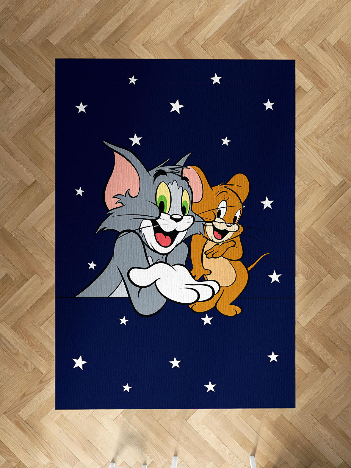 MEKTA HOME BEBEK VE ÇOCUK ODASI Tom ve Jery Desenli Halı