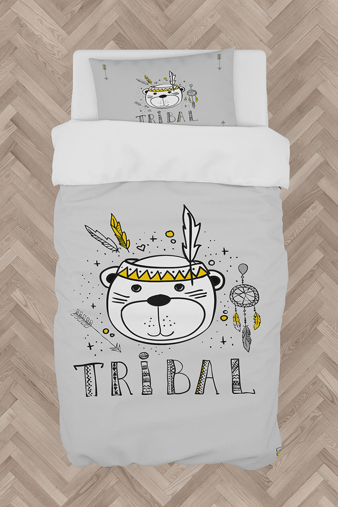 MEKTA HOME BEBEK VE ÇOCUK ODASI Tribal Desenli Nevresim Takımı