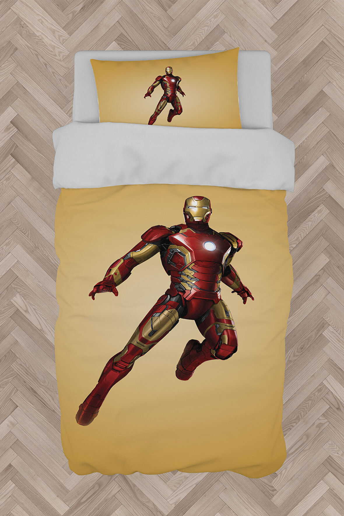 MEKTA HOME BEBEK VE ÇOCUK ODASI Iron Man Desenli Nevresim Takımı