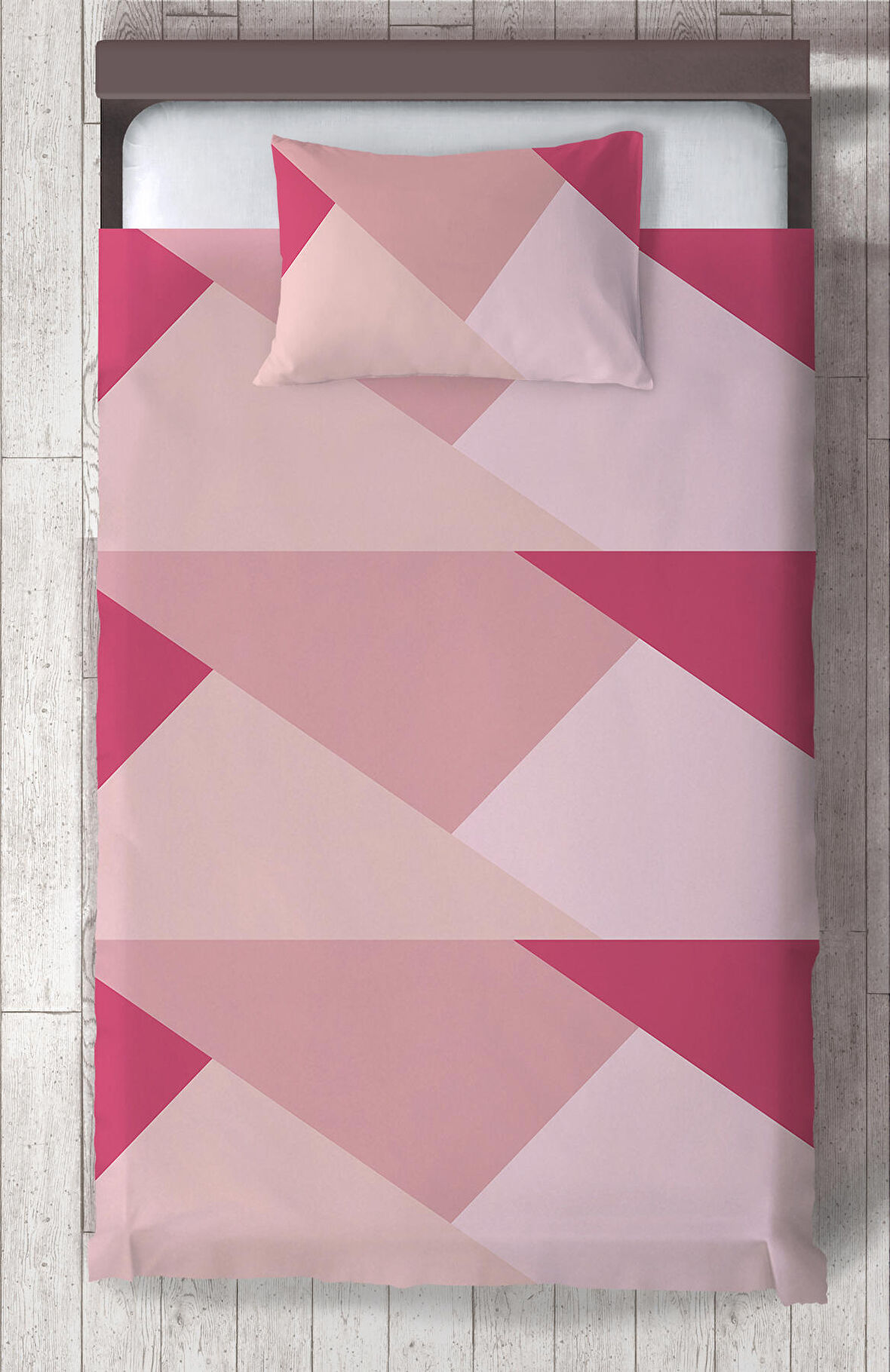 MEKTA HOME BEBEK VE ÇOCUK ODASI Geometrik Desenli Yatak Örtüsü