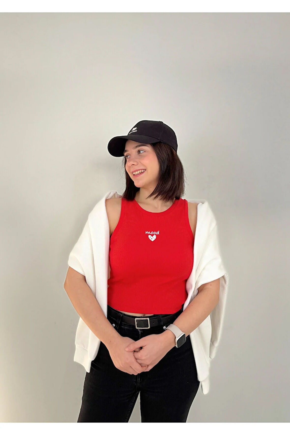 2'li Kalp Baskılı Polarlı Sweatshirt ve Atlet Takımı – Sevgililer Günü Özel