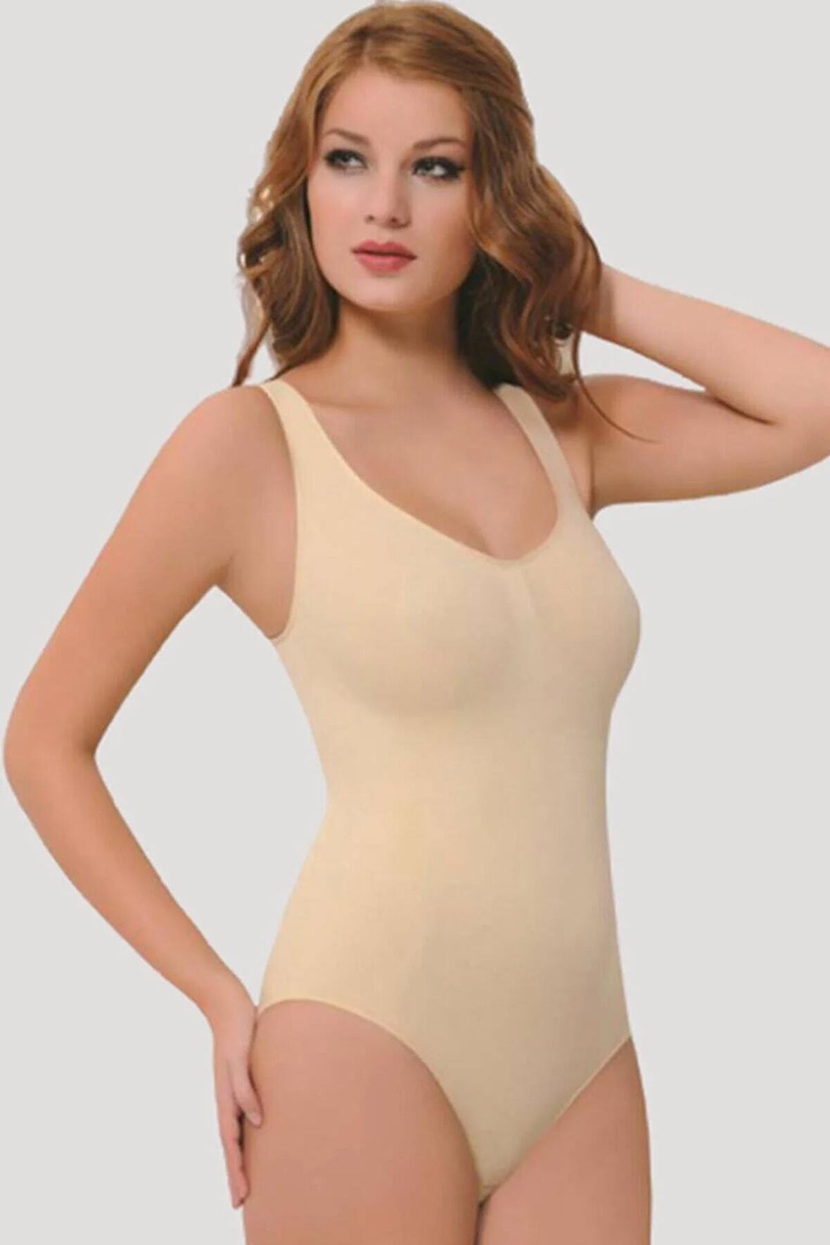 Kadın Çıtçıtlı Body Korse Ten 2979