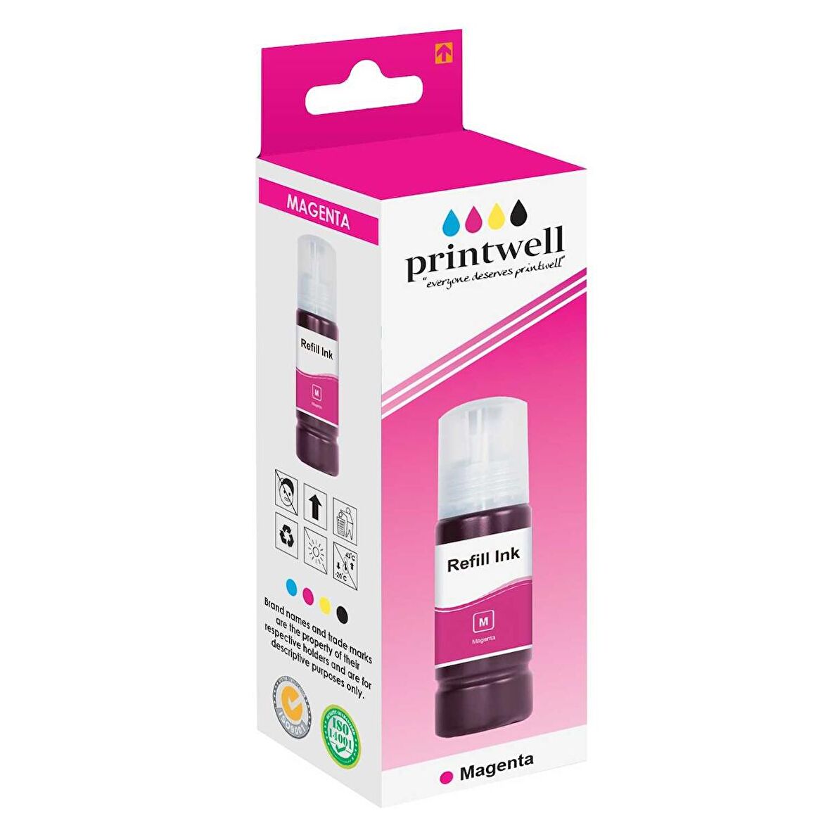 Printwell T6643-C13T66434A Kırmızı Muadil Mürekkep