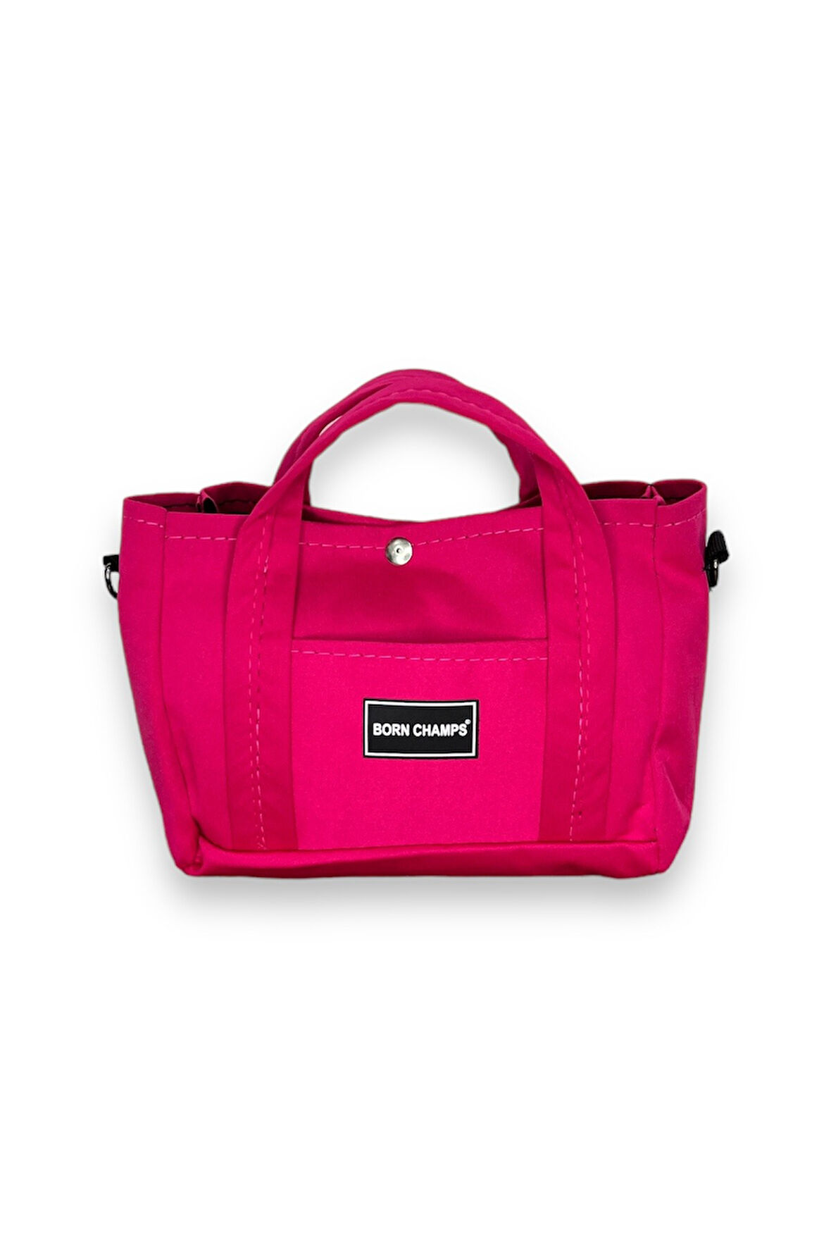 Pembe Mini Omuz Çantası, Çift Saplı, Günlük Kullanım
