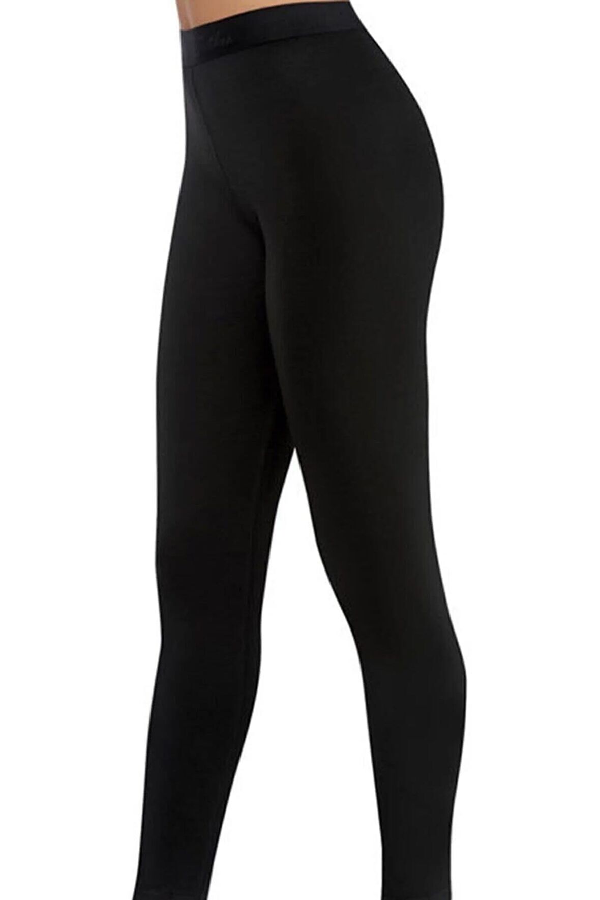 Kadın Siyah Termal Tayt