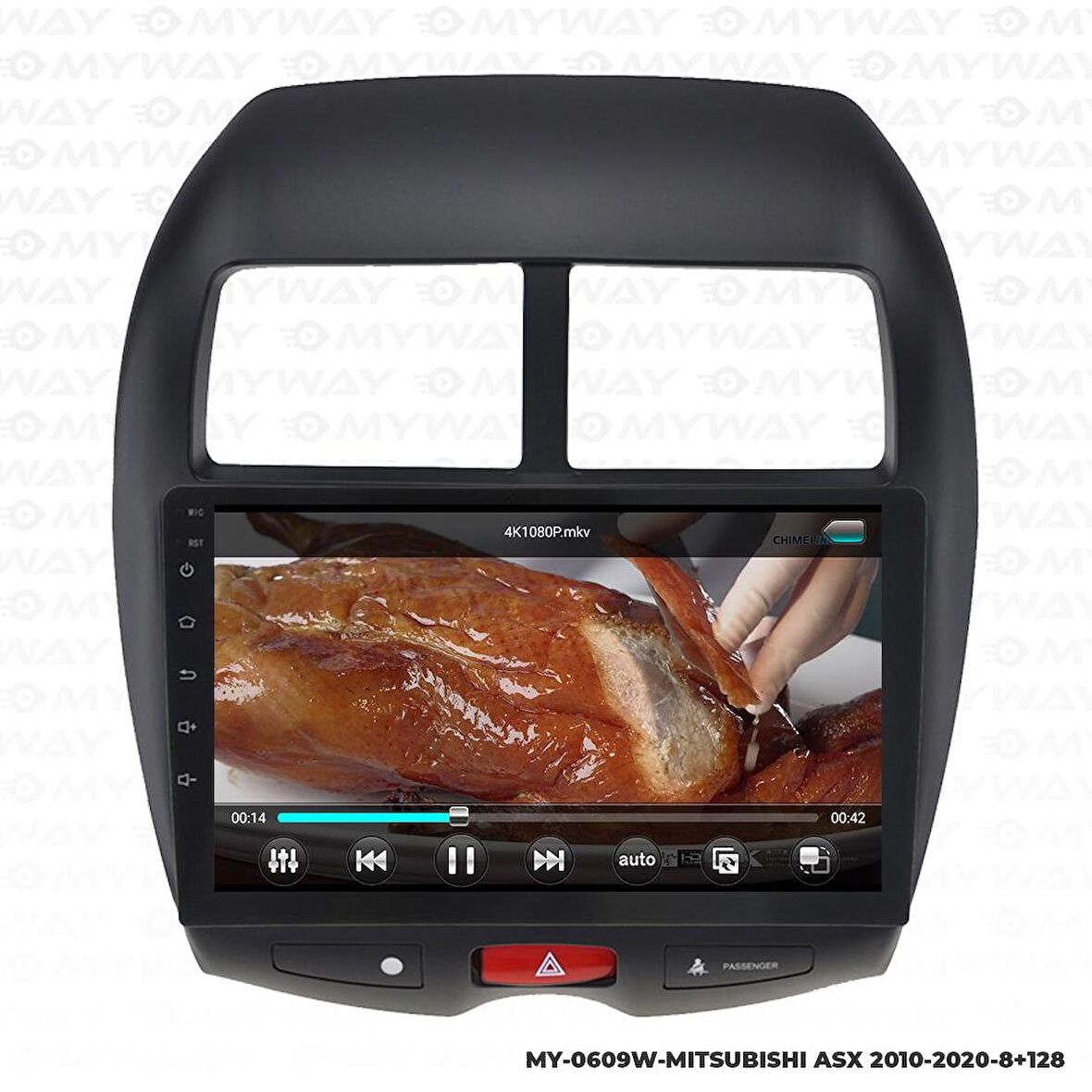 Araç Multimedya Mitsubishi Asx Android 12 Carplay 4Gb Ram + 64Gb Hdd Navigasyon Ekran MYW