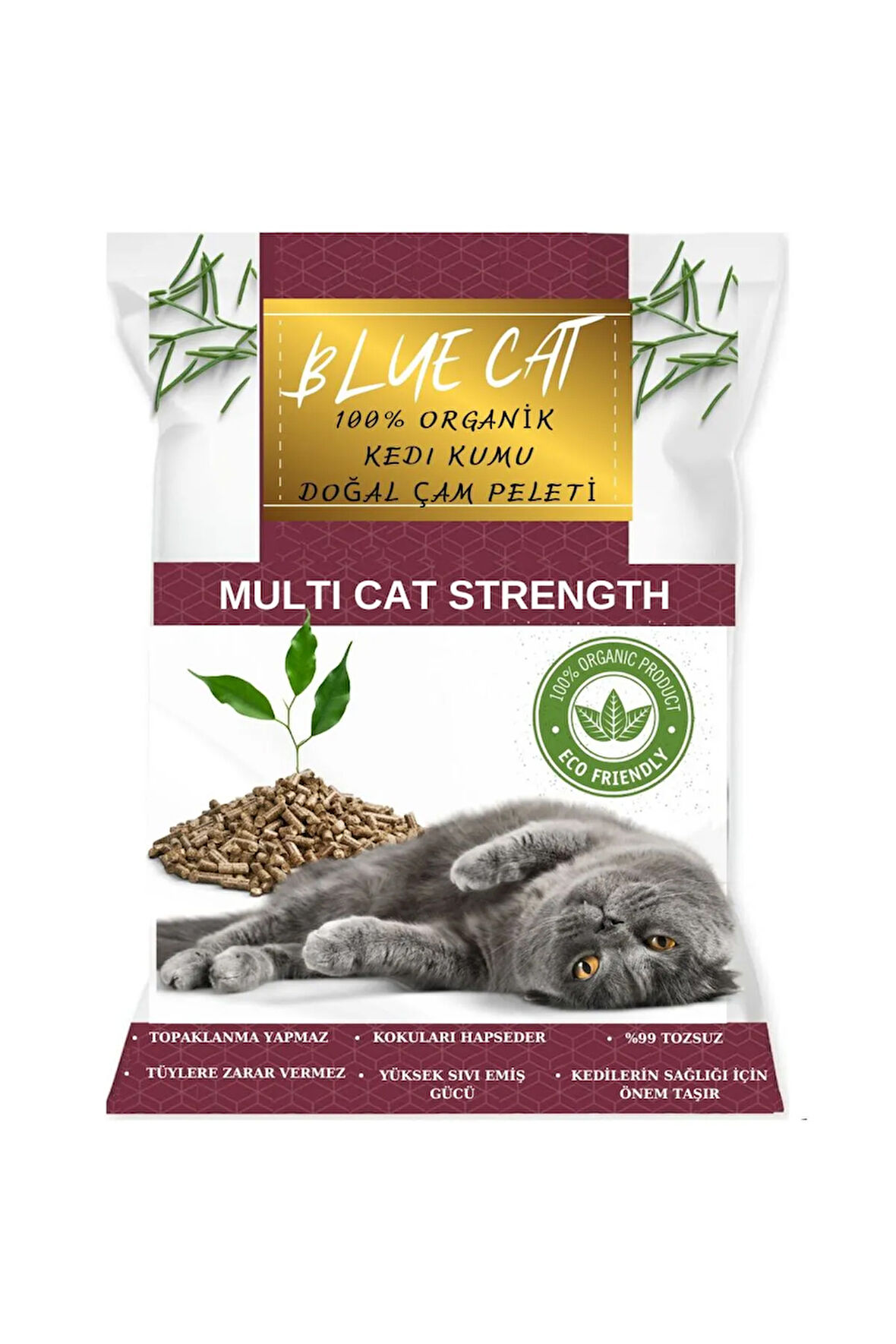 Çam Peleti Kedi Kumu Net 10 kg - 20 lt - Topaklanmayan %100 Organik Cam Peledi