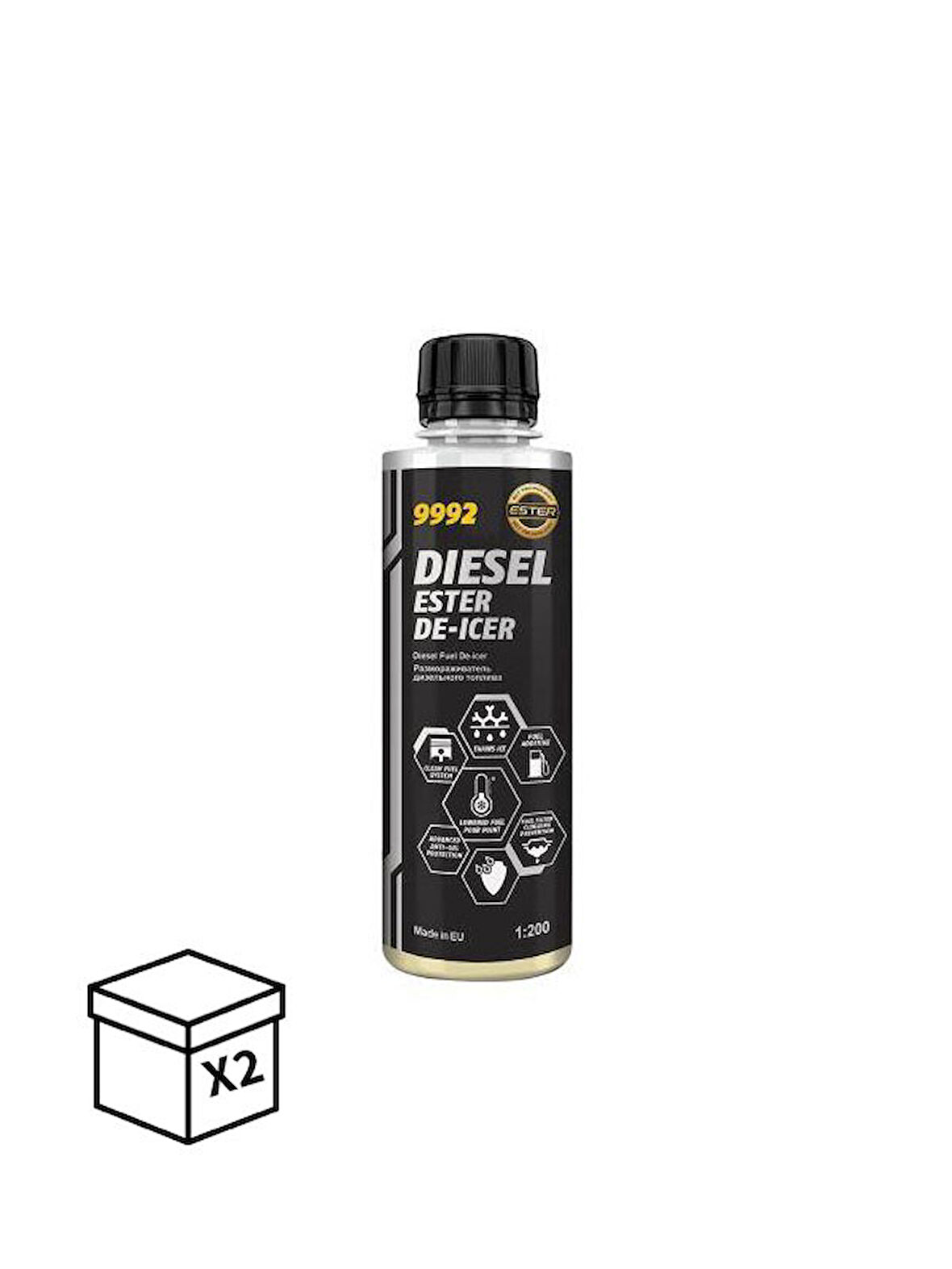 MN9992-0.250 ML PET  DIESEL ESTER  DE-ICER  0.250 ML 2 ADET