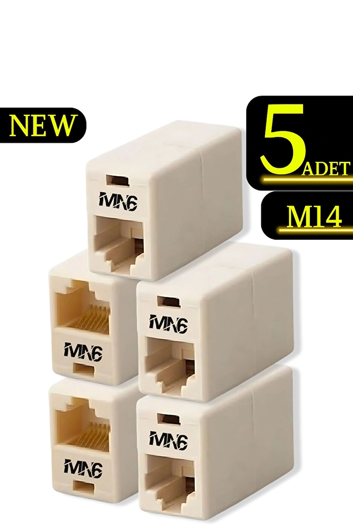 MN6 M14 kablo birleştirici/5Adet-Cat5/5e-Cat6-uyumlu/lan kablosu Birleştirici Ara Aparatı