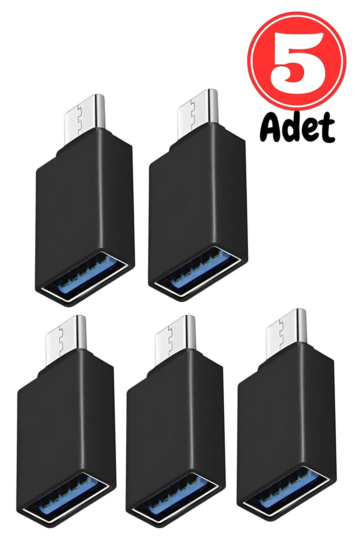 MN6 X5 Type-C Usb otg.5 Adet YÜKSEK HIZLI Veri Aktarımı Usb 3.0 otg dönüştürücü.Mini Otg Çevirici Adaptör