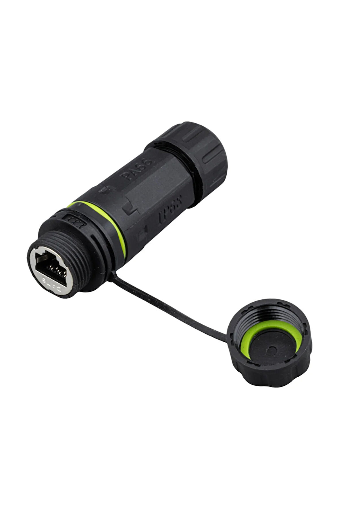 MN6 MN808F Dişi-Dişi IP68 Su Geçirmez RJ45 Konnektör | Kapaklı, Dış Mekân Ethernet Bağlantısı