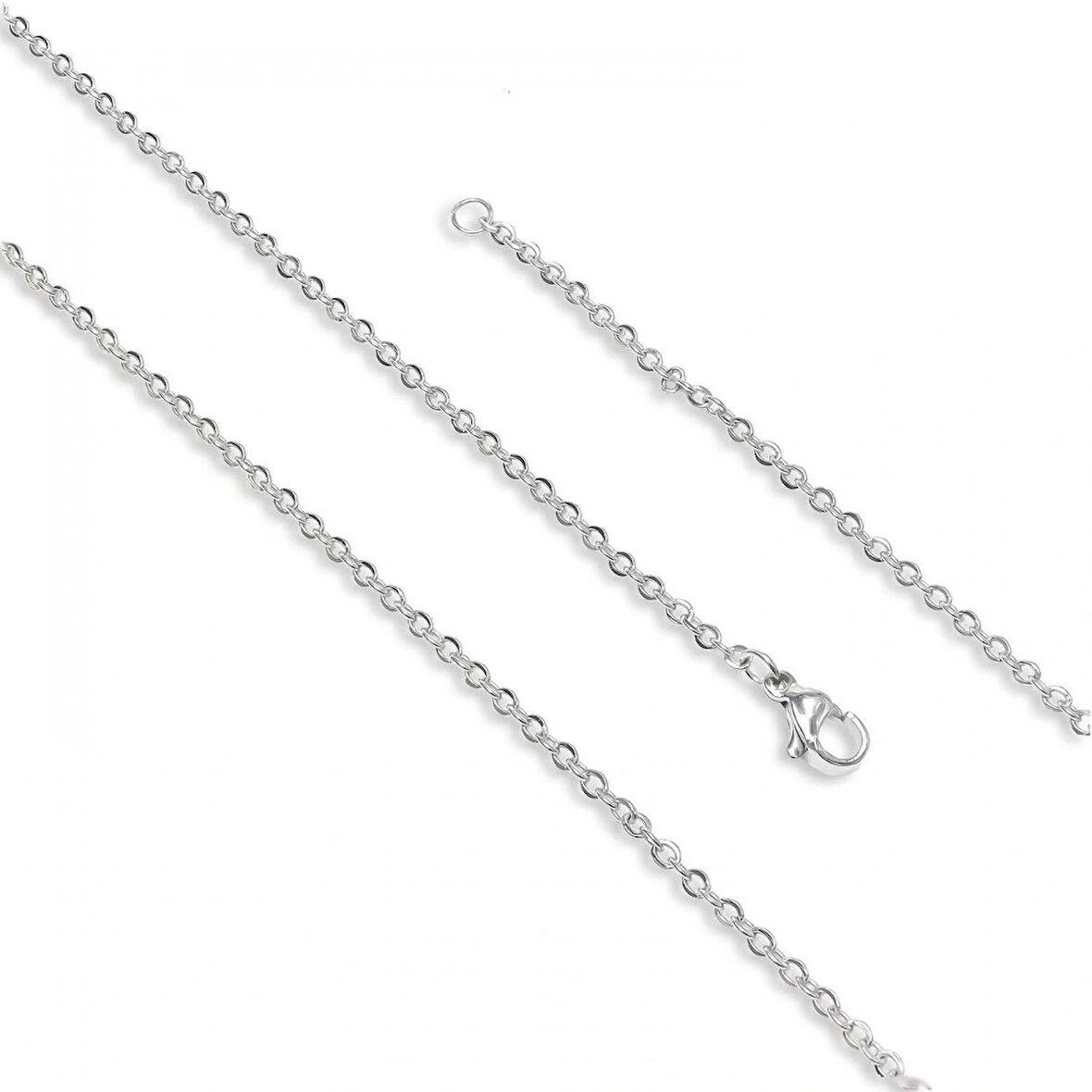 Moncuk Design Minik Boy Beyaz Çelik Kolye 0.5Mm 3351CEK003