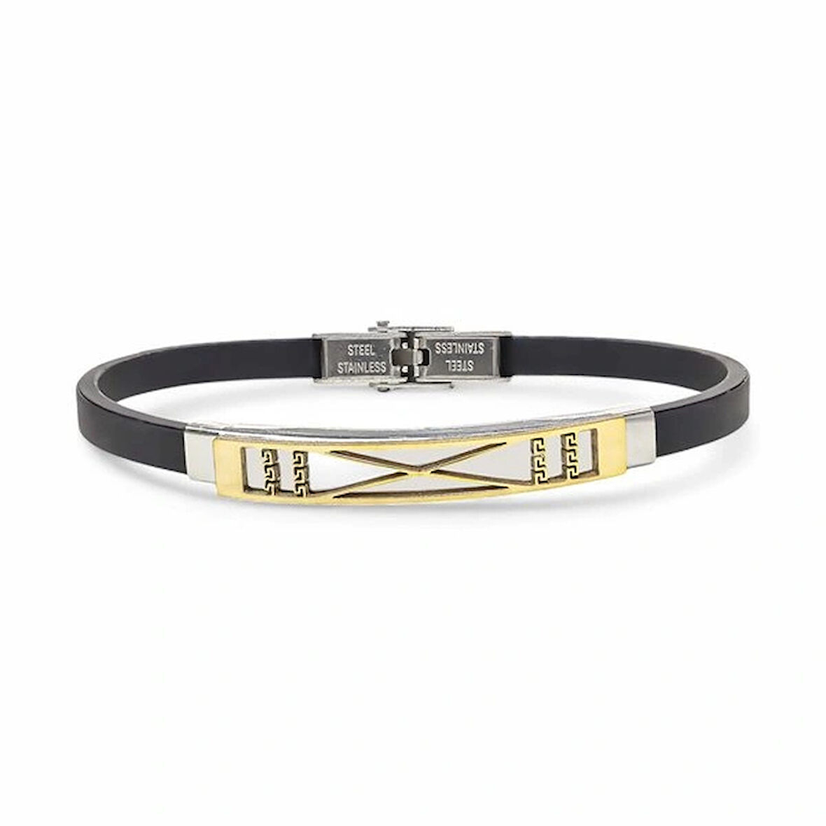 Moncuk Design Desenli Çelik Bileklik 3351SCB004