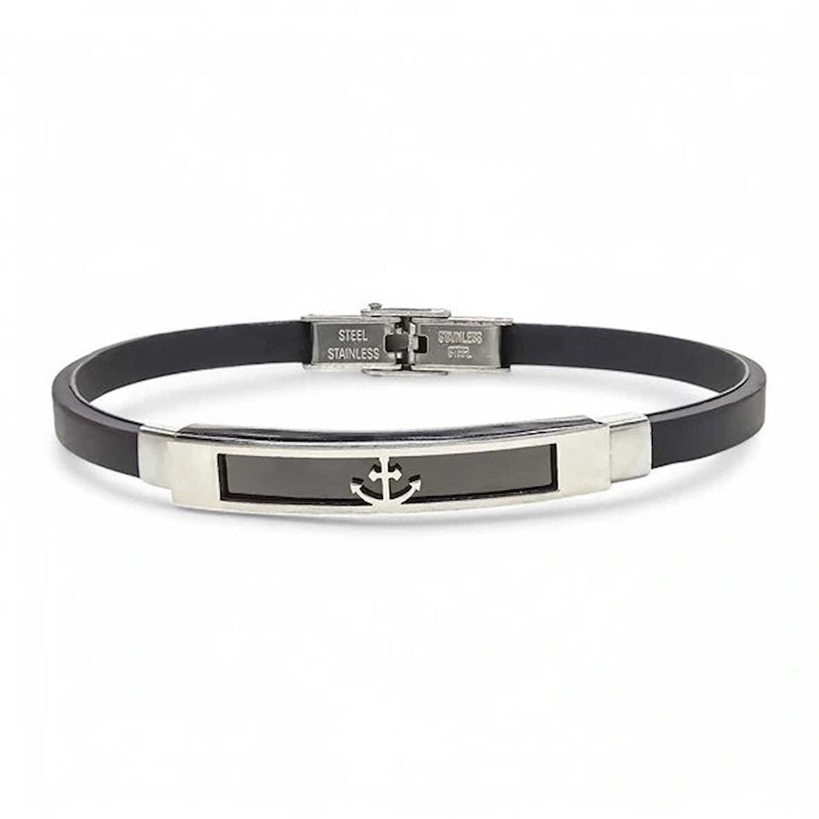 Moncuk Design Çapa Desenli Çelik Bileklik 3351SCB002