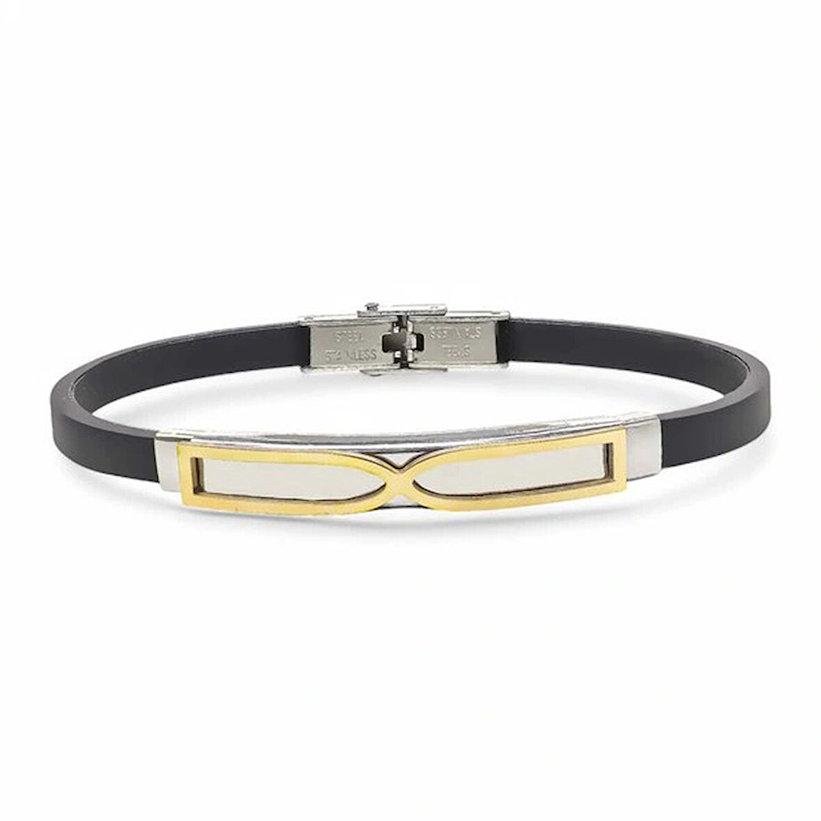 Moncuk Design Sonsuzluk Desenli Çelik Bileklik 3351SCB012