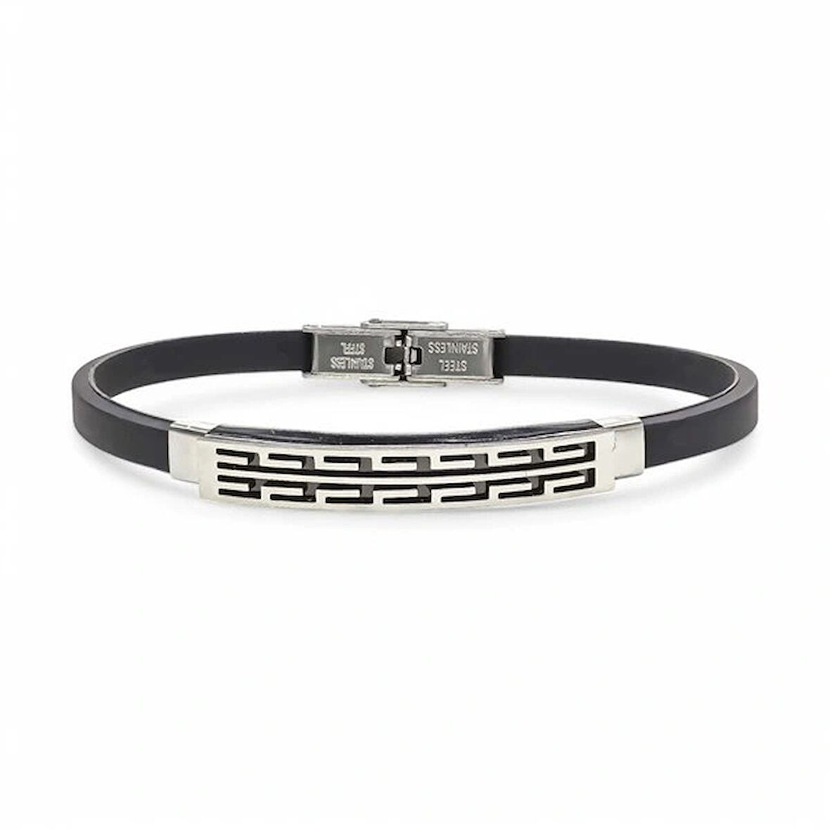 Moncuk Design Desenli Çelik Bileklik 3351SCB018