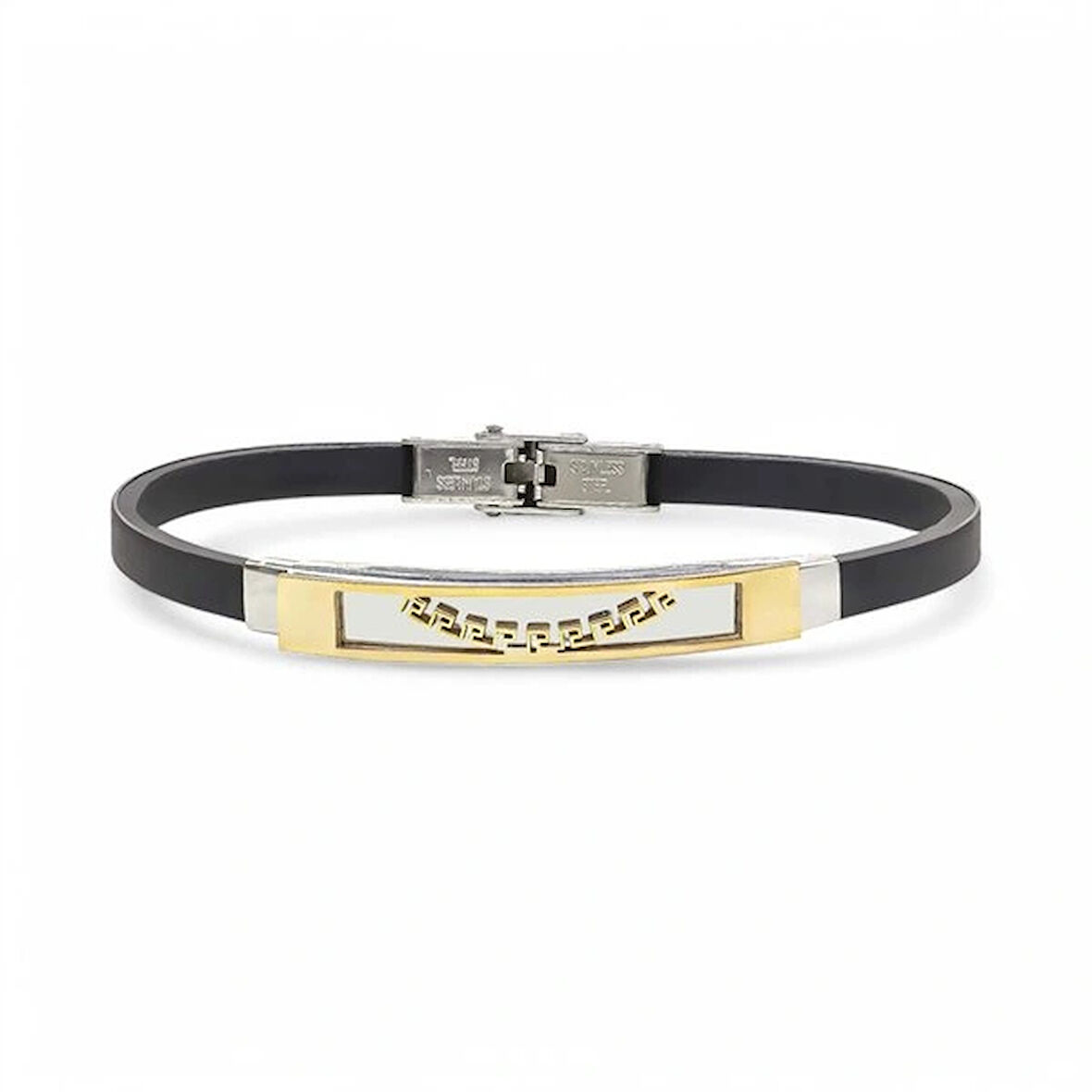 Moncuk Design Desenli Çelik Bileklik 3351SCB030