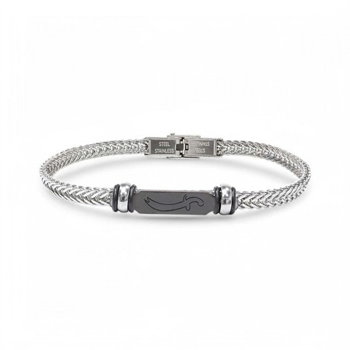 Moncuk Design Zülfikar Kılıç Çelik Hasır Örgülü Ayarlanabilir Bileklik 33511G5D3M