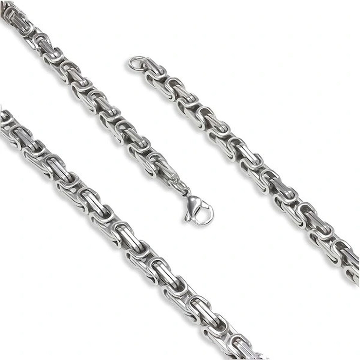 Moncuk Design Kral Erkek Çelik Kolye 5Mm 33514P6D80