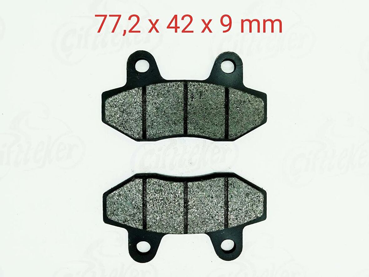 125ZN ÖN FREN DİSK BALATASI 9 mm ORJ