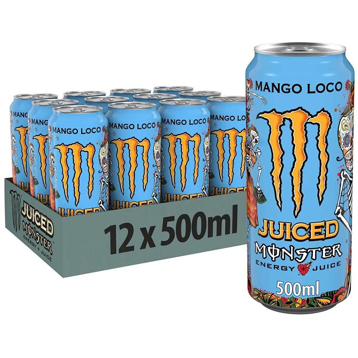 Monster Energy Mango Loco Enerji İçeceği 500 Ml X 12 Adet