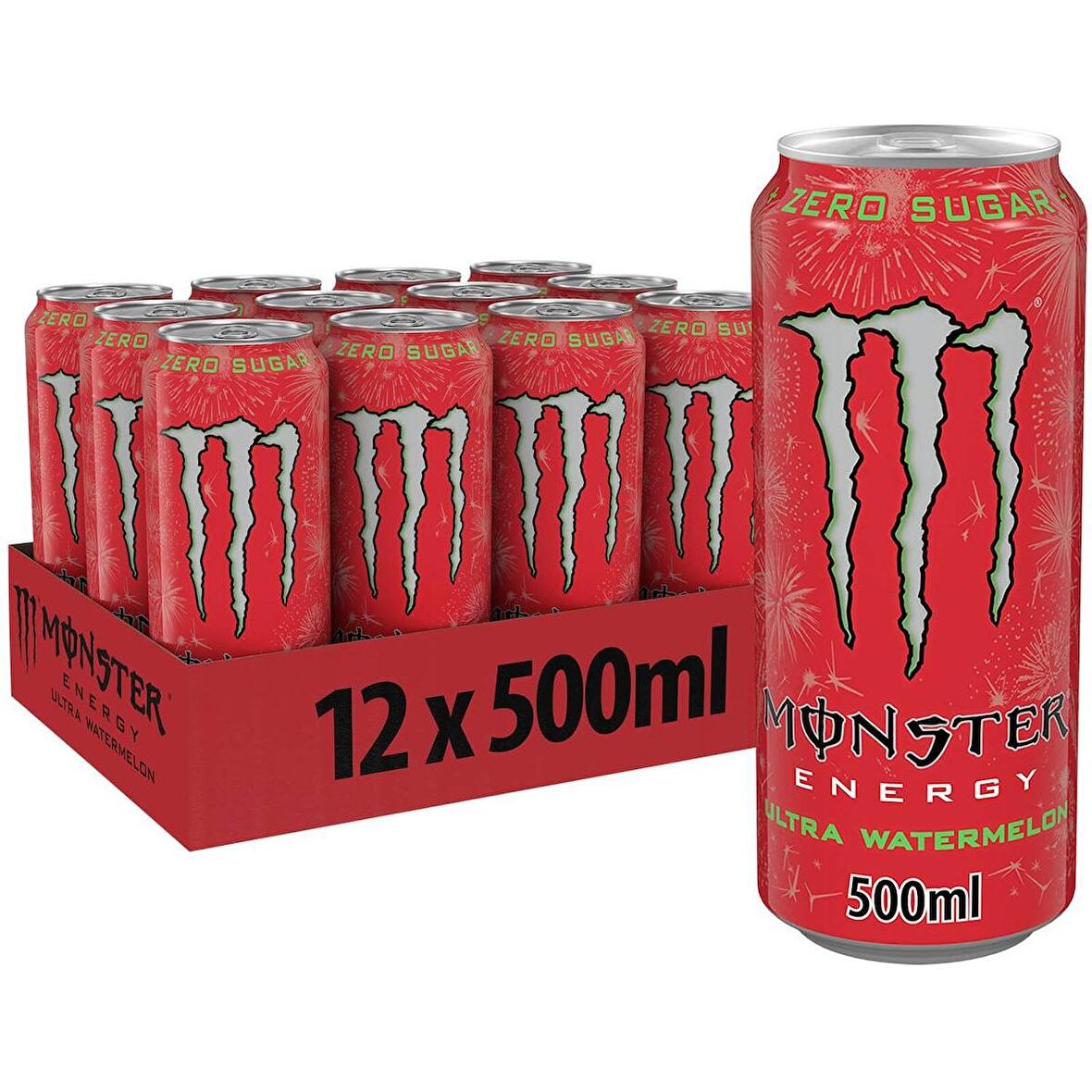 Monster Energy Watermelon Enerji İçeceği 500 Ml X 12 Adet