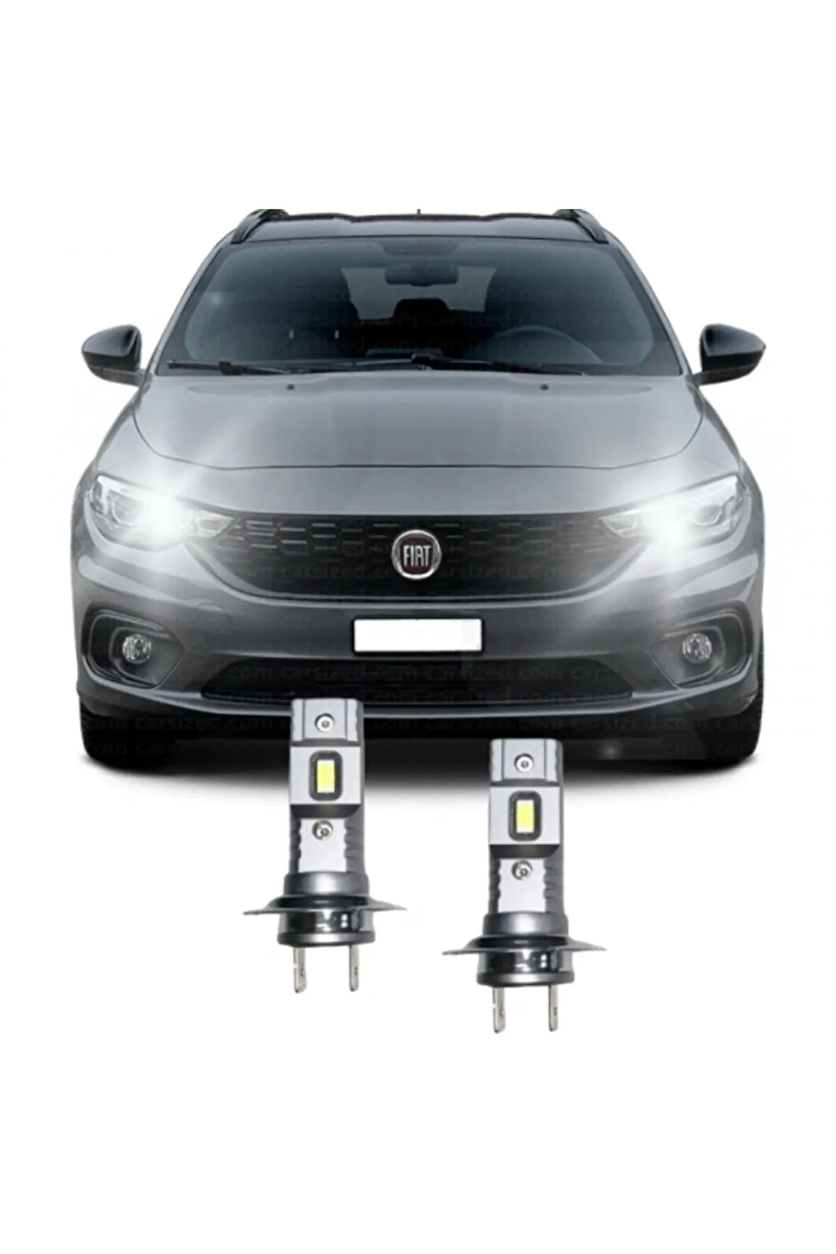 FIAT EGEA MERCEKLİ FAR LED UZUN FAR AMPULÜ H7 Mini Led 2'li Set